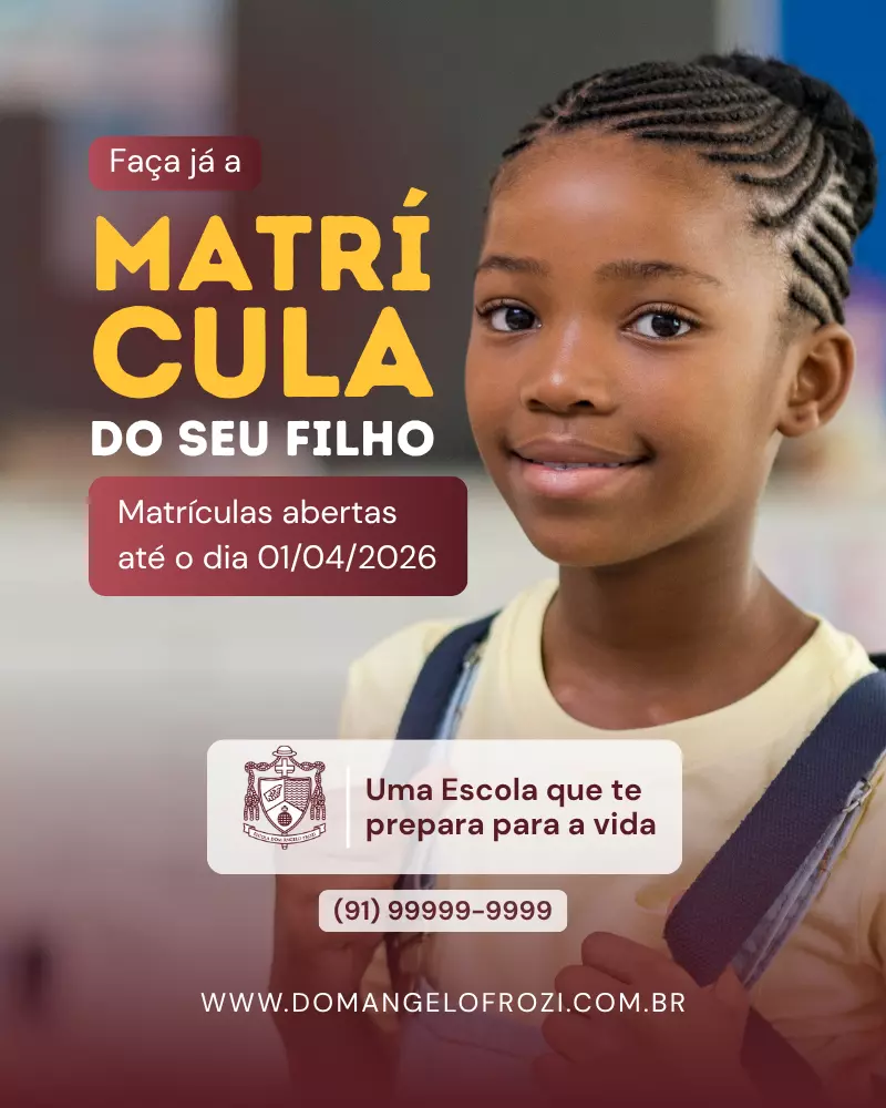 Anúncio da Escola Dom Ângelo Frozi